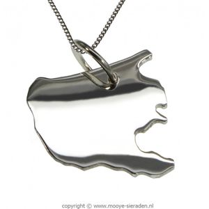 Zilveren Provincie Zuid Holland ketting hanger