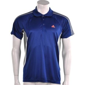 adidas - Ref Polo - adidas Heren sport Polo's - S - Blauw/Grijs/Wit