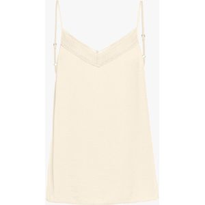 Beaumont Vintage Satin Singlet Off White 36