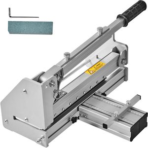 Vloersnijder 330 mm, 12 mm snijdiepte, snijdt vinyl planken, laminaat, voor thuis en werkplaats, 110 V, moeiteloos snijden, grijs, voor LVP, WPC, SPC, LVT, VCT, PVC en meer