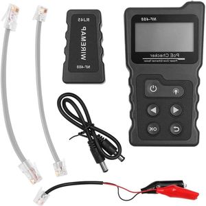 Ethernet-tester Rj45-tester met LCD-display voor automatische identificatie van POE-spanning Load Loop Power Test
