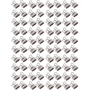 40 Stuks Zwarte Bulldogclips – 22,5 Mm – Stevige Metalen Klemmen Voor Kantoor, Keuken, Foto's En Knutselwerk