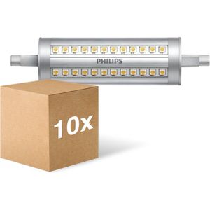 Voordeelpak 10x Philips Corepro LED Lineair R7s 118mm 14W 2000lm - 830 Warm Wit | Dimbaar - Vervangt 120W