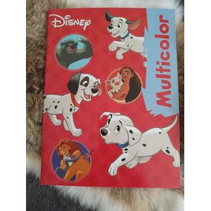 Multicolor Disney vaiana, dalmatiers, simba, kleurboek, 32 pagina's
