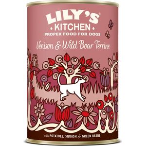 Lily's Kitchen - Dog Venison Wild Boar Terrine Hondenvoer 6 x 400 gram