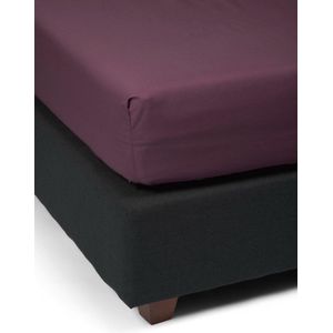 ESSENZA Premium Percale Hoeslaken Marsala - 90x200 cm