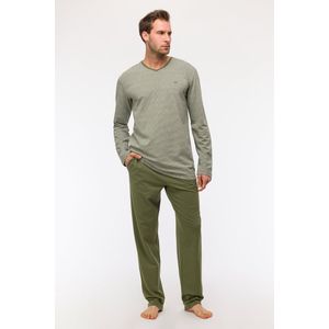 Woody Heren Pyjama Kaki-Grijs Groen S