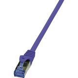 Cat6a S/FTP PIMF LSZH Paars 1.5 meter - Netwerkkabel - Computerkabel - Kabel