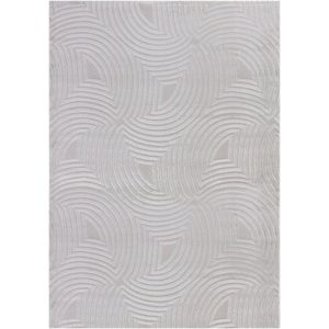 Flycarpets Cara Modern Japandi Duna Vloerkleed - Zilver - 80x150 cm