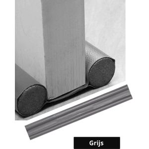 V&P - Tochtstrip - Grijs - Tochtstrips voor deuren - Tochtstopper - Tochtrol deur - Dubbelzijdig - Aanpasbaar - Tochthond - Tochtkussen - Tochtband - Duurzaam - Isolatie – Aanpasbare tochtstopper