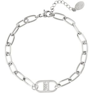 Armband Change- schakel- stainless steel- zilver