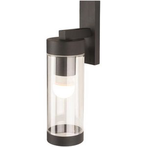 LED Wandlamp buiten | E27 fitting | Zwart | Aluminium en Glas | IP44 - SONNY