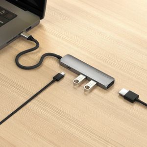 Satechi ST-P4SK interface hub USB Type-C 10000 Mbit/s - Grijs