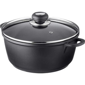 Gegoten aluminium braadpan Delta zwart - 24 cm - koken - keuken