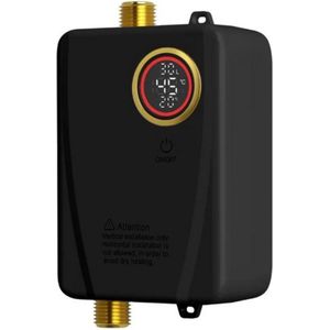 Doorstroomverwarmer - Doorstroomboiler – Doorstroom Boiler voor Douche - Elektrisch - 3500W – Zwart