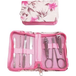 Manicure Set 7-delige set pedicureset koolstofstaal - nagelvijl - nagelknipper - nagelschaar - reisset - cadeauset voor vrouwen - nagelverzorgingsset - manicure - pedicureset