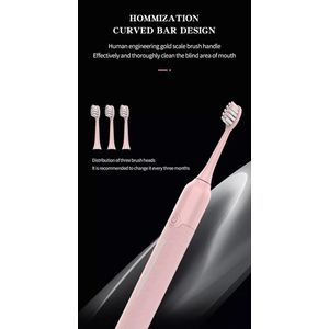 Kemei Elektrische Tandenborstel KM-YS706 Sonisch Roze - Electric Toothbrush Sonic Pink