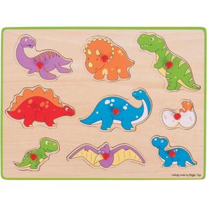 Bigjigs Lift Out Puzzle - Dinosaurs