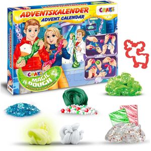 2023 CRAZE Adventskalender 2022 Magic DOUGH intelligente klei kerstkalender voor kinderen - creatieve speelgoedkalender met kneedmassa  WITH THE GALAXY SLIME GIFT