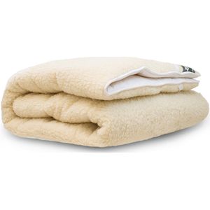 Terschellinger Wollen onderdeken |100% IWS Zuiver Scheer wollen topper |Puur Natuur topdek | 120x200 cm 2 persoons