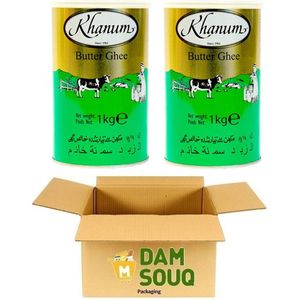 Damsouq® Multipak Khanum Butter Ghee - (Geklaarde Boter) - (2x 1 KG)