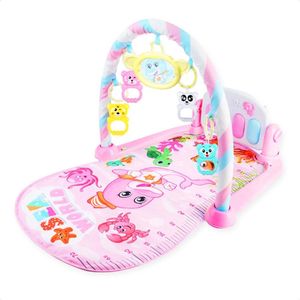 Buxibo 3in1 Babygym - Speelkleed Baby - Muzikale Activity Gym - Inclusief Lengte Indicatie -  Roze