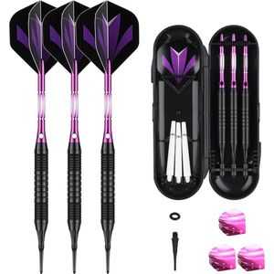 Soft Tip Darts Set voor Elektronisch Dartbord - Professioneel Design - 18g Gewicht - Inclusief Accessoires