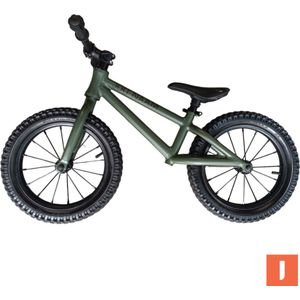 Jobber - Fatbike Loopfiets 3 jaar - Groen - Fatbikes - Kids - Stoere Loopfiets jongens vanaf 3 jaar – Personaliseerbaar – Dikke banden