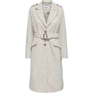 Only Jas Onlsif Filippa Life Belted Coat Cc 15292803 Whisper White/melange Dames Maat - XL