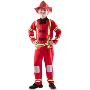 Brandweerman (mt 122-138 cm ) - Carnaval - Kostuum -
