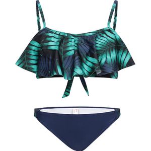 Bikini met volant top Tropical leaf 164-170