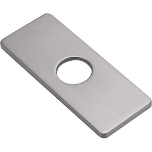 Rvs Gootsteen Gat Cover 4 Inch Keuken Kraan Plaat voor Badkamer Vanity Sink Grijs - 1 STKS