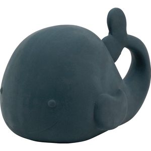 Nattou Badspeeltje Walvis - Natuurlijk Rubber - 11 cm  - Donkerblauw