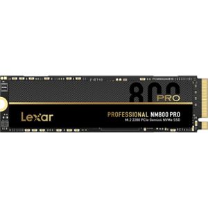 Lexar NM800 Pro (zonder heatsink) 1TB - SSD - M.2 - NVMe - PCI Express 4.0 x 4 - 3d v-nand