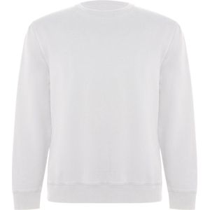 Witte unisex Eco sweater Batian merk Roly maat 3XL