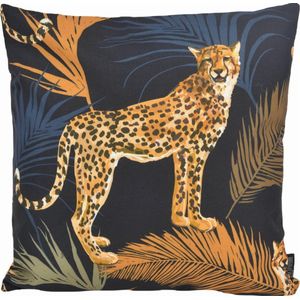 Golden Leopard Kussenhoes | Outdoor / Buiten | Katoen / Polyester | 45 x 45 cm