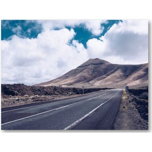 Weg door de bergen - Lanzarote - Foto op Plexiglas 40x30