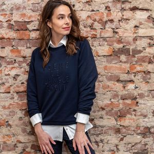 Blauwe Sweater van Je m'appelle - Dames - Maat 44 - 1 maat beschikbaar