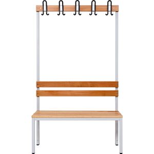 Garderobebank enkelzijdig 100 cm grijs