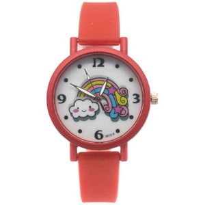 Horloge voor Kinderen - Regenboog - Kast 34 mm - Rood