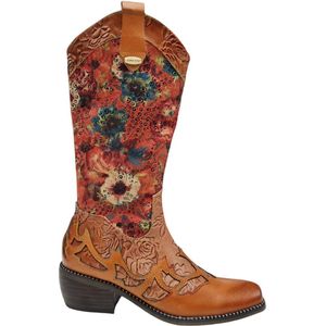 Laura Vita Ercwinao 19 Camel Dames Cowboyboots - Bruin - 42