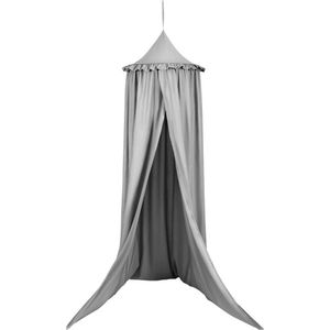 Polyester klamboe - muggennet voor kind & baby - ademend & lichtgewicht - optimale bescherming - 1-persoons - grijs