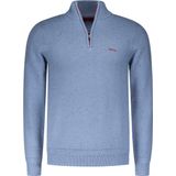 NZA - Blauwe pullover met halve rits - Brave Blue