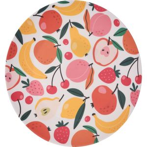 Dinerbord-Fleurig en vrolijk-Fruit- Ø 25 cm