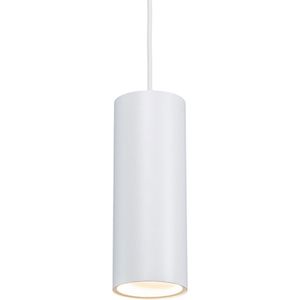 QAZQA tubo - Design Minimalistische hanglamp - 1 lichts - Ø 100 mm - Wit - Woonkamer | Slaapkamer | Keuken