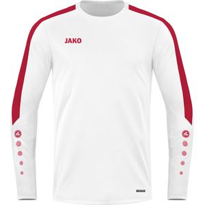 JAKO Power Sweater Wit-Rood Maat L