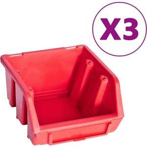 vidaXL Opslagbakkenset - Wandpanelen - 34-delig Opbergbak - Werkbank Organisator - Gereedschap Organizer - Toolbox - Tool Storage
