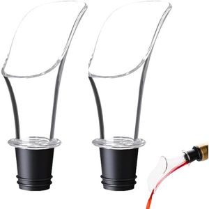 2 Stuks Rode Wijnbeluchter en Karaf - Druppelvrij en Herbruikbaar - Ideaal voor Restaurants en Thuis