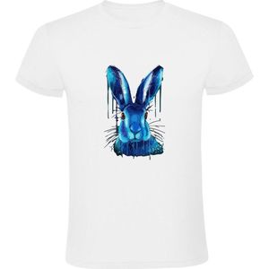 Konijn Heren T-shirt | dier | verf | schilder | animal | huisdier | rabbit