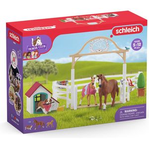 schleich HORSE CLUB Speelfigurenset - Hannah's Gastpaarden en Hond Ruby - Kinderspeelgoed voor Jongens en Meisjes - 5 tot 12 jaar - 20 Onderdelen - 42458